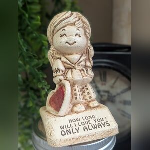 Vintage 1979 Paula Collectible Resin Figurine - How Long Will I Love You (red)